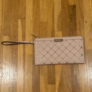 Michael Kors Blush Pink Wristlet Clutch